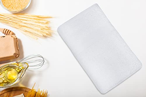 White Bath Towels (Pack of 12, 22x44 Inches) - Economy, Lightweight, Quick Drying - Bulk Sets for Commercial Uses, Gym, Salon, Spa & Hair - color: White, size: Bath Towel - Pack of 12 - 22x44