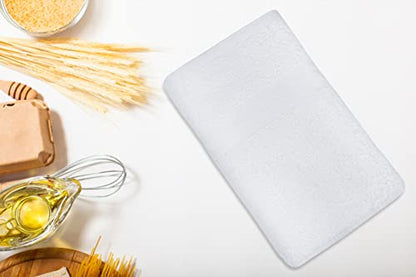 White Bath Towels (Pack of 12, 22x44 Inches) - Economy, Lightweight, Quick Drying - Bulk Sets for Commercial Uses, Gym, Salon, Spa & Hair - color: White, size: Bath Towel - Pack of 12 - 22x44