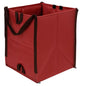 DURASACK Heavy Duty Home and Yard Bags 48-Gallon Reusable Self-Standing Lawn and Leaf Bags Garbage Can with Reinforced Handles, Red - color: Red
