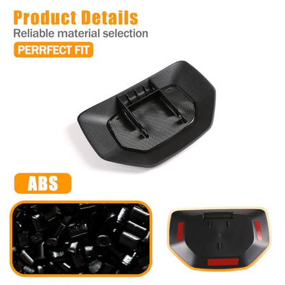 Black ABS Car Center Console Dash Table Storage Tray Fit for Toyota Tundra 2014-2021 Instrument Organizer Phone Holder Cradle Accessories (Without Mobile Phone Holder) - style: Without Mobile Phone Holder