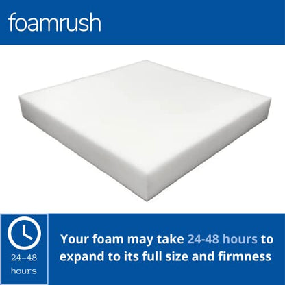 FoamRush 3" x 26" x 30" High Density Upholstery Foam Cushion (Seat Replacement, Upholstery Sheet, Foam Rubber Padding, Bench Seat Cushion Replacement) Made in USA - color: High Density, size: 3" x 26" x 30"