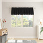 Small Tiers Kitchen Short Valance 12 inches Length Blackout Home Basement rv Camper Living Room/Bedroom 60W by 12L 1 Piece Rod Pocket Black Small Mini Window Curtains