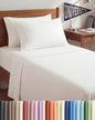 Twin XL 4 Piece Sheet Set - Comfy Breathable & Cooling - Soft Hotel Luxury Bedding Set with 8-16 Inch Deep Pockets - 1 Flat & 1 Fitted Sheet & 2 Pillowcases - Wrinkle Free & Easy Care - Antique White - color: 02 - Antique White, size: Twin XL