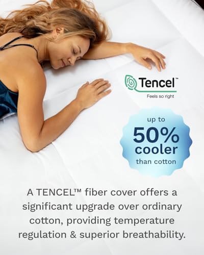 ViscoSoft 4 Inch Pillow Top Memory Foam Mattress Topper Queen - Cooling Hybrid Lux Dual Layer Mattress Pad - CertiPur-US Certified - size: Queen, style: 4 Inch