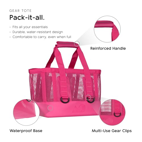 MISSION Boat Gear CASSI Heavy-Duty Outdoor Tote and Waterproof Marine-Grade Mesh Boat Bags - color: Malibu, size: 23 Liter