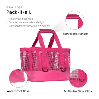 MISSION Boat Gear CASSI Heavy-Duty Outdoor Tote and Waterproof Marine-Grade Mesh Boat Bags - color: Malibu, size: 23 Liter