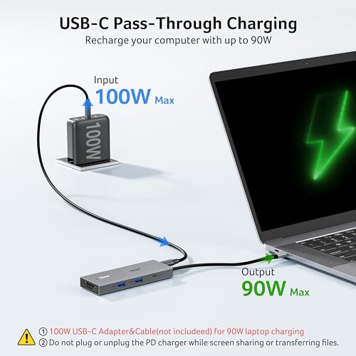 Acer USB C Docking Station Dual Monitor With 2 HDMI, 9-IN-1 Laptop Docking Station with 4K@60Hz HDMI, USB A&C 3.0, SD/Micro SD, 100W PD, USBC Dock Compatible with Acer/Dell XPS/HP/Mac/Surface (0.65FT) - size: 0.65FT