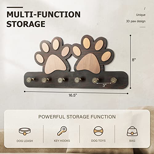 MTERSN Key Holder for Wall - color: Dark Brown