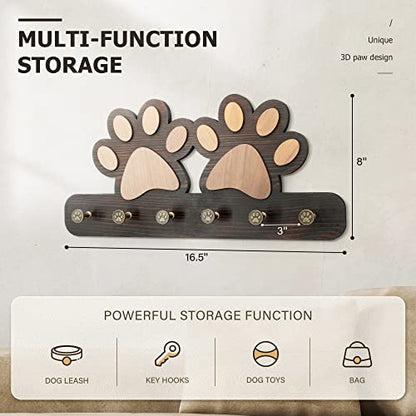 MTERSN Key Holder for Wall - color: Dark Brown