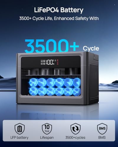 DaranEner Solar Generator 600W (1200W Peak) with 100W Solar Panel, 576Wh LiFePO4 Battery Backup Power Station for RV, Camping, Home Use [Shipped in 2 Separate Packages] - color: Charcoal Gray