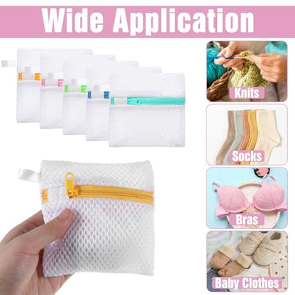 5 Pcs Anti-Sticking Laundry Pod Storage Bag Portable Laundry Pods Dissolution Protection Bag Scent Beads Bags Small Foldable Mesh Laundrys Durable Storage Bags for Pods Scented Beads