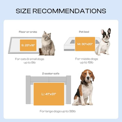 1 Pack 3 Calming Blankets Fluffy Premium Fleece Pet Blanket Soft Sherpa Throw for Dog Puppy Cat Grey Large (41" x31'') - color: Grey, size: Large (Pack of 3)