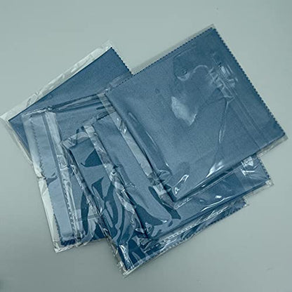 AAwipes Violin Clean Cloths Microfiber (6-Pack 12"x12" Cloths Blue) Plush Polishing Cloths for Musical Instruments Premium Cleaning Cloths for Guitar Piano Clarinet Trumpet Sax Universal (HCIS-1212-B) - color: Blue 6PCS