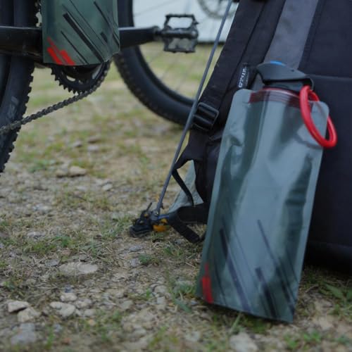 2Pcs 22oz(650ml) Collapsible Water Bottle, Portable PE Water Bag Bottle for Outdoor Use