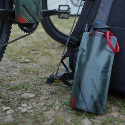 2Pcs 22oz(650ml) Collapsible Water Bottle, Portable PE Water Bag Bottle for Outdoor Use
