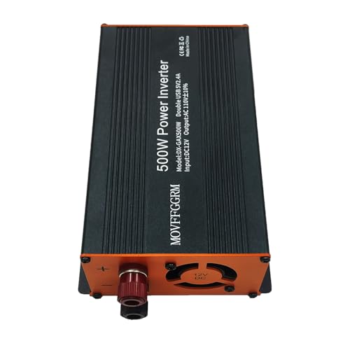 500W Power Inverter Modified Sine Wave for Vehicles,DC 12V to 110V 120V New Black - size: 500W
