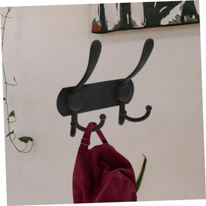 Homoyoyo Wall Mounted Multi-Functional Hooks for Bathroom Kitchen and Home Towel and Coat Hangers Easy to Install for Organizing Keys Purses and More