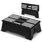 5" H Step Stool Foldable, Sturdy Portable Collapsible Stool with Handle1Pcs | Foldable step stool with slip-proof top and carry handle, sturdy enough for adults. Collapsible design fits bathroom, RV, SUV