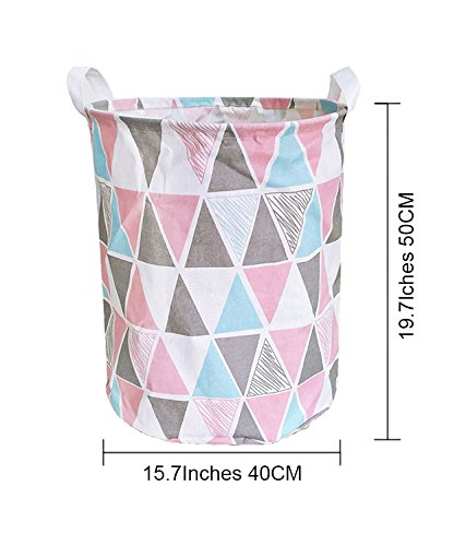 Merdes 19.7’’ Waterproof Foldable Laundry Hamper, Dirty Clothes Laundry Basket, Linen Bin Storage Organizer for Toy Collection (Triangle) - color: Triangle