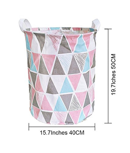 Merdes 19.7’’ Waterproof Foldable Laundry Hamper, Dirty Clothes Laundry Basket, Linen Bin Storage Organizer for Toy Collection (Triangle) - color: Triangle