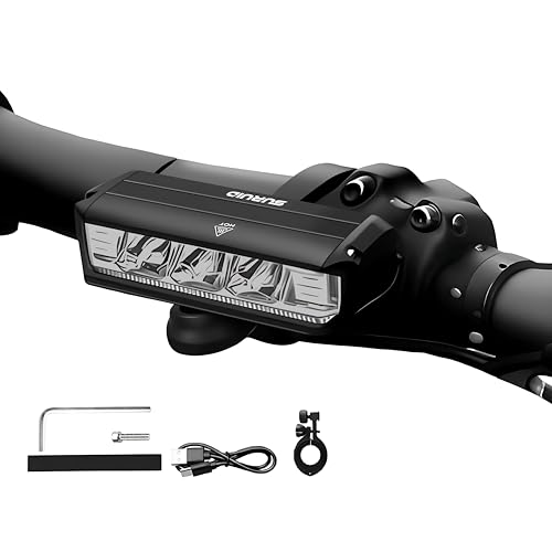 Suruid Super Bright LED Bike Light, USB Rechargeable Bicycle Headlight, Waterproof Bike Headlight, Waterproof Bike Headlight,Daytime Running Light,MTB Off-Road Cycling Commuting - style: 1000lumen