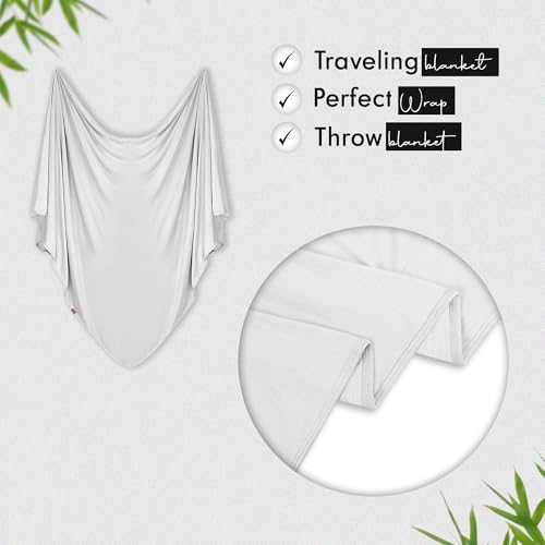 K E L O R Luxury Cooling Travel Blanket - Stretchy, Lightweight Soft & Breathable Shawl Wraps for Women - color: Warm Stone, size: Double-Sided