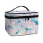 Portable Cosmetic Bags for Women Dragonfly Printed Travel Makeup Bag with Handle and Smooth Zipper Toiletry Pouch Plenty of Room - color: Dragonfly