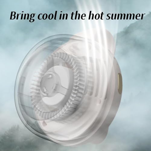 Portable Silent Mini Bladeless Fan Clip On,Mini Clip on Fan for Shirt & Waist, Portable Small Whirlwind Bladeless Fans,Suitable for Outdoor & Travel & Office,Travel Accessories (Green)
