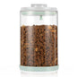 Dog Treat Container Airtight Jar 2.2Qt/2L, Glass Food Jars with One-Touch Lid for Dog or Cat Treats, Kibble, Snacks – Pantry Storage Canister for Kitchen or Countertop (2.2Qt - 2L) - size: 2.2 Qt