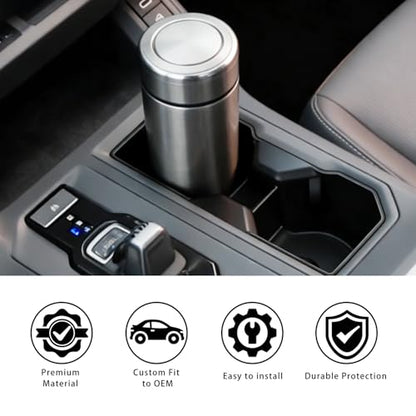 Cup Holder Inserts for RAV4 2026 Accessories Non‑Slip Silicone Center Console Cup Holder Liner Anti‑Spill & Anti‑Scratch Interior Protector for RAV4 2026 - size: RAV4-Center Cup Holder Organizer-26