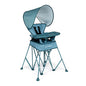 Baby Delight Go with Me Uplift Deluxe Portable High Chair | Travel High Chair | Sun Canopy | Indoor and Outdoor | Blue Wave - color: Blue Wave