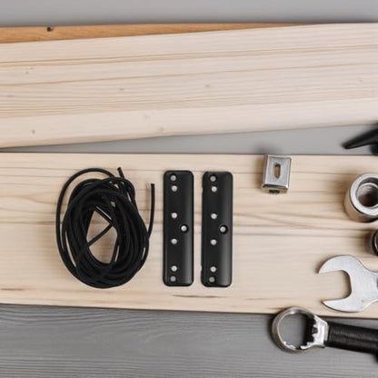 Rv Interior Hanging Cabinet Elastic Guard Plate Straps with Bracket, Anti Falling Shelf Rope Support Holder for Motorhome and Camper Van Travel Accessories