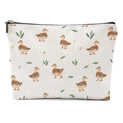 Duck Gifts for Duck Lovers, Makeup Bag Cosmetic Bag Travel Pouch, Animal Lovers Gifts for Women Girls Daughter Sisters Coworker Best Friend Friendship Graduation Birthday - color: Multicolor 0084