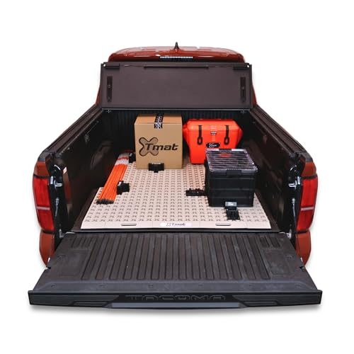 Tmat Truck Bed Organizer Storage System Slide Out Mat (Desert Tan, 5'0" - 5'2" Mid-Size Trucks) - color: Desert Tan, size: 5'0" - 5'2" Mid-size Trucks