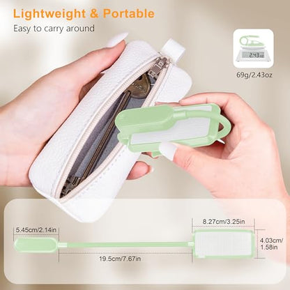Gritin 16 LED Rechargeable Book Light for Reading in Bed- Eye Caring 3 Color Temperatures, Stepless Dimming Brightness, 80 Hrs Runtime, Lightweight Flexible Clip on Light for Book Lovers-Cyan | Eye Caring 3 Color Temperatures, Stepless Dimming Brightness,