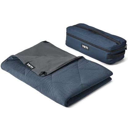 YETI Lowlands Blanket, Multi-Use Blanket with Travel Bag - color: Navy