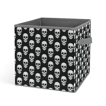 Skull Pattern Foldable Storage Box with Handle Organizer Containers for Home Office Clothes Office Supplies - color: style-5-1