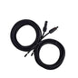 Renogy 20FT 10AWG Solar Adaptor Wire Extension Cables with Female and Male Connector, 20FT 10AWG, a Pair,Black - size: 20FT10AWG