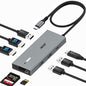 Acer USB C Docking Station Dual Monitor with 2 HDMI, 9-in-1 Laptop Docking Station with 4K@60Hz HDMI, USB A&C 3.0, SD/Micro SD, 100W PD, USB C Dock with Long Cable (2 FT) - size: 2FT