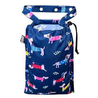Cute Hanging Car Trash Garbage Bag 100% Leakproof Waterproof Multipurpose for Car Back Front Seat Console with Hanging Strap (Cute Dogs) - color: Cute Dogs