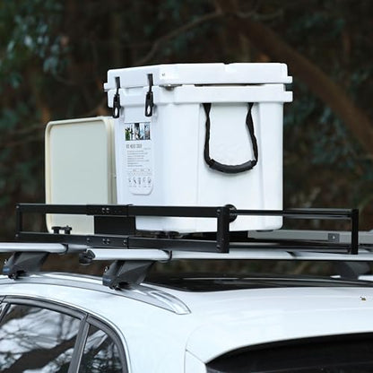 TOOENJOY 59" x 15.5" x 5" Skinny Roof Cargo Carrier Basket, Heavy Duty Roof Rack Luggage Holder for Car SUV and Pickup, 200 LBS Capacity - size: L59 x W15.5 Inch without Hitch