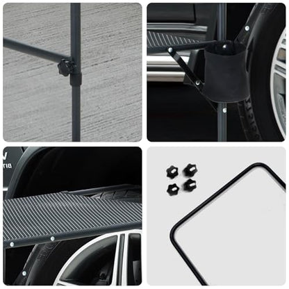 Nice C Tailgate Table, Car Desk, Aluminum Tailgate Table, Car Camping, Mounted Camping Tables, Overlanding Gear, Vehicle Tables, Adjustable Height & Length, Lightweight