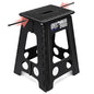 Delxo Folding Step Stool 17.5 Inch Non-Slip Foldable Stools for Kids & Adults Up to 300 LBS Kitchen Collapsible Fold Up Stepping Stool with Dotted 1 Pack Black - color: Dot Black, size: 17.5 Inch