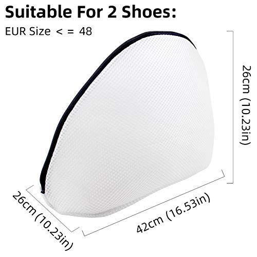 GOGOODA Mesh Laundry Bags for Delicates Durable Protective Wash Bags Travel Storage Bags for Intimates Lingerie 2PCS(2 Shoe wash Bags(10.23 * 16.53in)) - size: 2 Shoe wash Bags(10.23 * 16.53in)