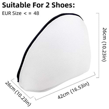 GOGOODA Mesh Laundry Bags for Delicates Durable Protective Wash Bags Travel Storage Bags for Intimates Lingerie 2PCS(2 Shoe wash Bags(10.23 * 16.53in)) - size: 2 Shoe wash Bags(10.23 * 16.53in)