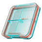 Small Pill Box, Travel Pill Organizer, Small Pill Case, Pill Container for Purse 4 Compartments, Daily Compact Travel Medicine Holder for Vitamins Medication (Blue) - color: Blue