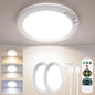 SunRider 2-Pack Rechargeable Motion Sensor LED Ceiling Light with Remote, Wireless Battery Operated 3CCT Dimmable Closet Lights for Shower Pantry - size: 2 Count (Pack of 1)