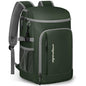 Capolo 36/45 Cans Cooler Backpack Insulated Waterproof for Women Men Lunch Backpack Coolers Leak Proof Soft Cooler Bags - color: Leather Green, size: 36 Cans