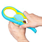 Jar Opener, Bloss Non Slip Jar Bottle Opener Jar Gripper for Weak Hands, Seniors With Arthritis and Children, 4 in 1 Multi-Function Colorful Can Opener Kitchen Tool Get Lids Off Easily, Blue Yellow - color: Blue Yellow