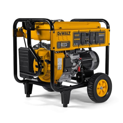 DeWalt 10,000 Starting Watt Portable Gas Generator, Electric Start with Battery, 420cc Engine, Smart Runtime Wattage Meters, CO Protect, Idle Control, Home Backup Emergency Jobsite Power, 49 State - style: 10,000 Starting Watts